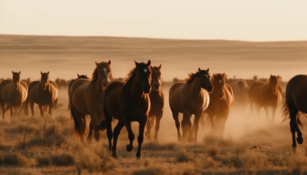 Stryder Motorfreight Canada running-stallion-tranquil-meadow-sunset-generated-by-ai Services  